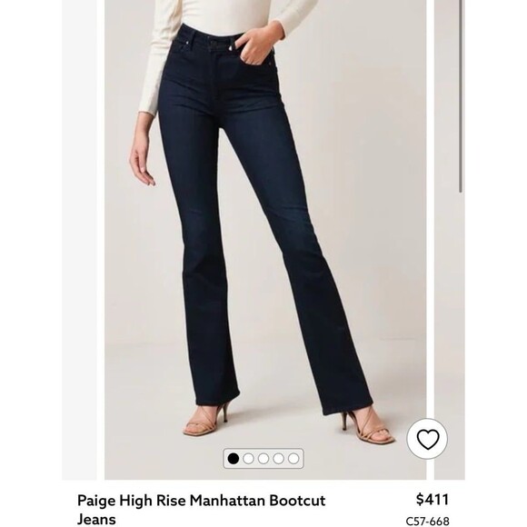 NWOT PAIGE Manhattan bootcut jeans